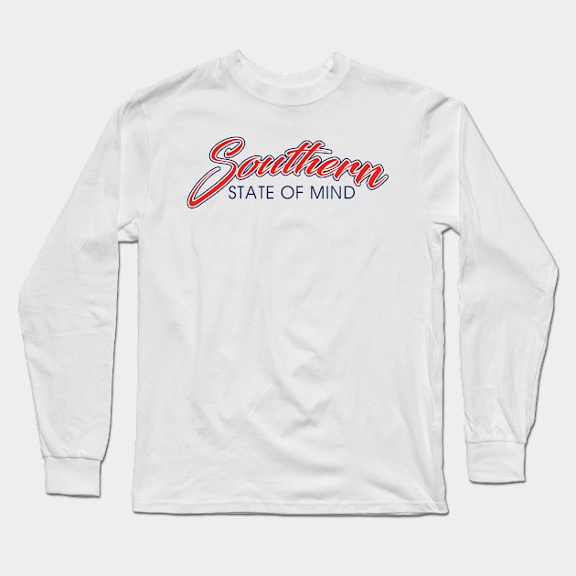 Southern State of Mind Long Sleeve T-Shirt by 316CreativeGroup